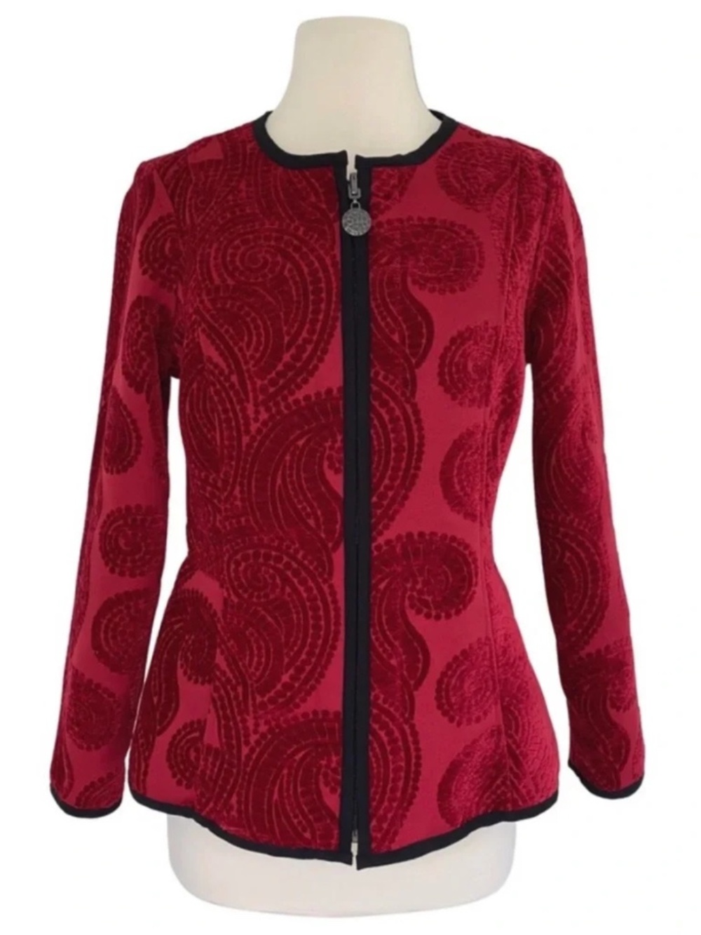 Trimdin Firenze Collection Reversible Scarlet Jacket Small